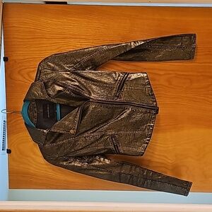 Rock & Republic xs gold moto jacket